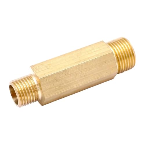 1pc 1/2" BSP To 1/4" BSP Male Equal Reduce Lengthen Brass Pipe Fitting Total Length 60mm von DPURPIWADY