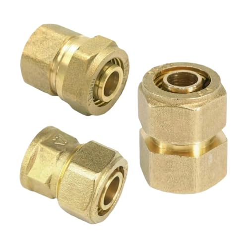 1pc Fit Tube I.DxO.D 20x25mm - 1/2" BSP Female PEX-AL-PEX Tube Straight Brass Pipe Fitting 1pc Fit Tube I.DxO.D 20x25mm - 1/2" BSP Female PEX-AL-PEX Tube Straight Brass Pipe Fitting von DPURPIWADY