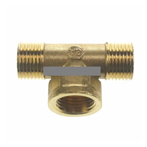 2pcs 1/2" Male x 1/2" Female x 1/2" male Tee 3 Way Brass Pipe fitting Connector for water fuel gas von DPURPIWADY