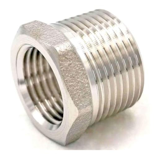 3/4" NPT Male x 1/2" NPT Female 304 Stainless Steel Reducing Bush Forged Pipe Fitting 3000 PSI Water Gas Oil 3/4" NPT Male x 1/2" NPT Female 304 Stainless Steel Reducing Bush Forged Pipe Fitting 3000 PSI Water Gas Oil von DPURPIWADY