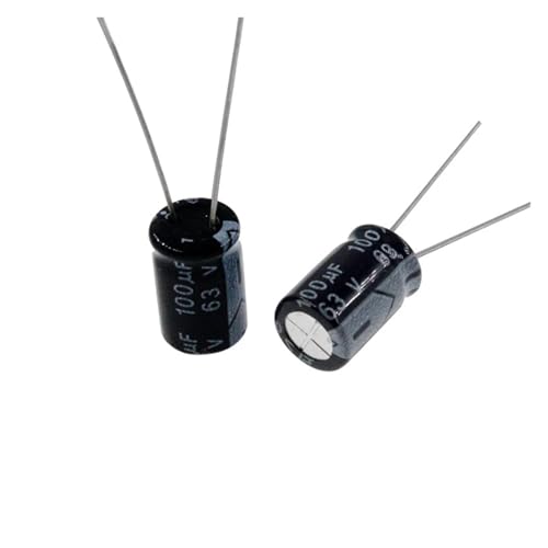 50pcs 100uF 63V 100MFD 63Volt Aluminum Electrolytic Capacitor 8 * 12mm Radial 100mf63v 100uf63v 63v100mf 63v100uf von DPURPIWADY
