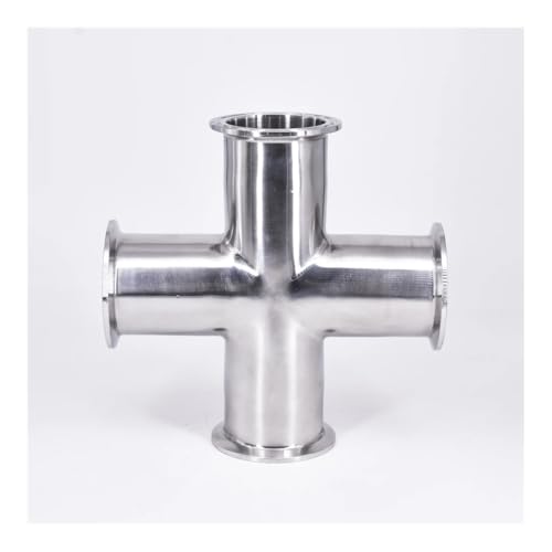 51mm Pipe OD x 2" Tri Clamp Cross 4 Ways Splitter SUS 304 Stainless Fitting Homebrew Beer Wine 51mm Pipe OD x 2" Tri Clamp Cross 4 Ways Splitter SUS 304 Stainless Fitting Homebrew Beer Wine von DPURPIWADY