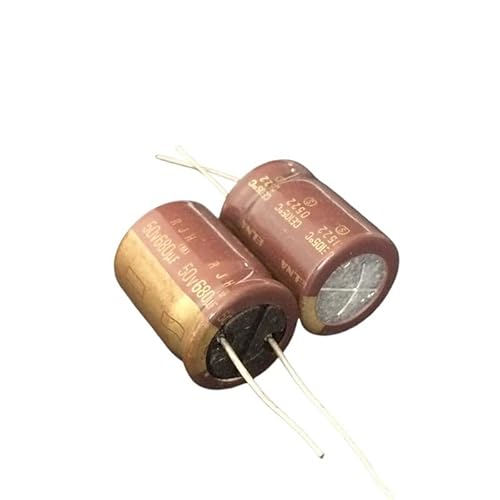 5pcs 680uF 50V 16x20mm High Reliability Low Impedance 50V680uF Capacitor Brown Gold von DPURPIWADY