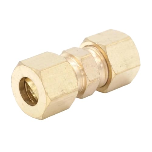 Compression Fitting Fit 1/8" Tube O.D Straight Equal Hex Reducer Brass Pipe Connector Compression Fitting Fit 1/8" Tube O.D Straight Equal Hex Reducer Brass Pipe Connector von DPURPIWADY
