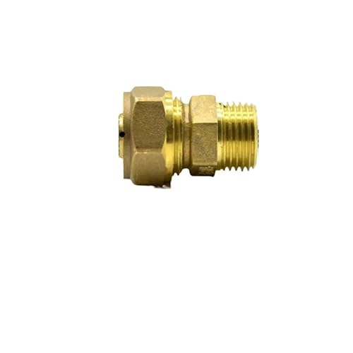 Fit 14/18mm ID/OD PEX-AL-PEX Tube x 1/2" BSPP Male Brass Pipe Fitting Coupling Connector von DPURPIWADY