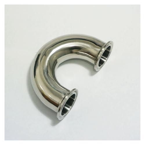 Fit Tube O.D 38mm Ferrule OD 50.5mm 304 Stainless Steel Ferrule 180 Degree Elbow Pipe Fitting Tri Clamp von DPURPIWADY