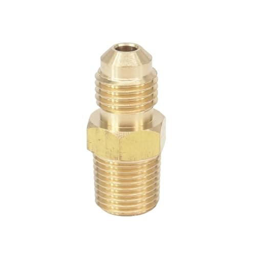 SAE Thread 3/8"-24 UNF Fit Tube OD 3/16" - 1/8" NPT Male Brass SAE 45 Degree Pipe Fitting Adapters von DPURPIWADY