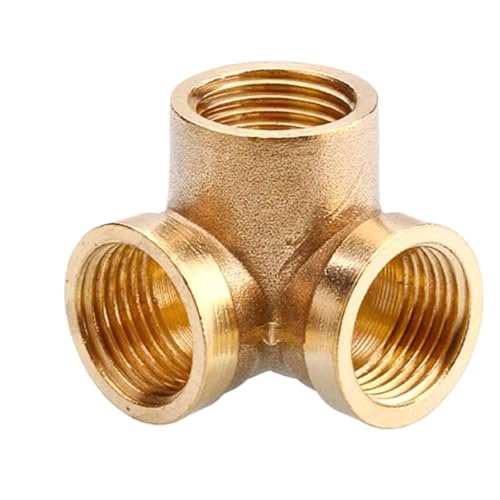 Wall Corner 3 Ways Brass Pipe fitting Connector 1/2" BSP Equal Female Thread for water pipe Wall Corner 3 Ways Brass Pipe fitting Connector 1/2" BSP Equal Female Thread for water pipe von DPURPIWADY
