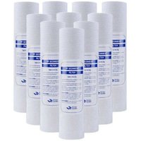 10 Stück Universal-Wasserfilter-PP-Baumwollfilterpatronen, Sedimentfilter, Polypropylen-Material, 5 Mikrometer von DPZO