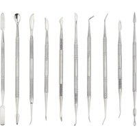 10 stücke Edelstahl Wachs Schnitzer Spachtel Pick Set Ton Keramik Skulptur Werkzeuge von DPZO