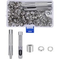 100 Stück 10 mm Metallösen-Set mit Aufbewahrungsbox für Segeltuch, Plane, Vorhangreparatur von DPZO