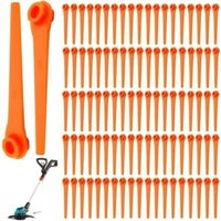 100 Stück Kunststoff-Ersatzklingen für Gardena 9823 9825 9820 9821 Rasentrimmer-Freischneiderklingen 70 mm INHHUB 100 Stück Kunststoff-Ersatzklingen für Gardena 9823 9825 9820 9821 Rasentrimmer-Freischneiderklingen 70 mm INHHUB von DPZO
