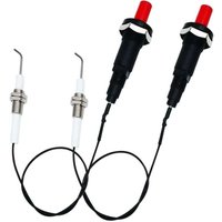 11,8 Zoll Universal Natural LP Propan Druckknopf-Piezo-Zündungsset für Gasgrills, Öfen, Heizungen, Herde, Generatoren, 2er-Pack von DPZO