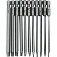 11 Stück 100 mm S2 1/4 Zoll Torx-Schraubendreher-Bits Präzisions-Sechskantschaft Magnetischer Sicherheits-Schraubendreher-Bohrer T6-T40 Langer 11 Stück 100 mm S2 1/4 Zoll Torx-Schraubendreher-Bits Präzisions-Sechskantschaft Magnetischer Sicherheits-Schraubendreher-Bohrer T6-T40 Langer von DPZO