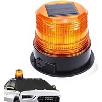 12V Solar/USB LED Warnleuchte Rotierende Magnet Blinklicht für Auto Auto LKW Wireless Super Bright von DPZO
