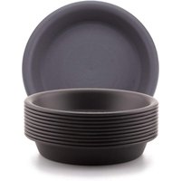 14 cm großer Kunststoff-Blumentopf für Sukkulenten, flacher Untersetzer mit Wasserrückhaltefunktion, 10er-Pack von DPZO