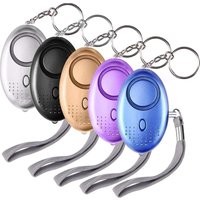 140 dB Personenalarm, 5-teilig mit Anti-Angriffs-Taschenlampe und LED-Licht für Frauen und Kinder von DPZO
