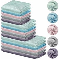 15 Stück Miracle Cloth Mikrofasertücher, Reinigungstücher für Fenster und Oberflächen (40 x 30 cm, 30 x 30 cm) von DPZO