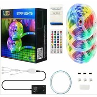 15M RGB LED Strip GU.B/bon, mit 40-Tasten-Fernbedienung. Selbstklebender Lichtstreifen ideal für Wandbeleuchtung und Partys-INHHUB von DPZO