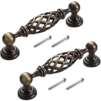 2 Stück Bronze Möbelgriff, 96MM, Antik-Stil für Schränke und Schubladen, Vintage Dekoration 2 Stück Bronze Möbelgriff, 96MM, Antik-Stil für Schränke und Schubladen, Vintage Dekoration von DPZO