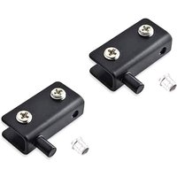 2 Stück Edelstahl-Glastür-Drehscharnier, verstellbare Glastürscharnierklemme (40 x 20 x 10 mm), Schrank-Drehscharnierclip für 5–8 mm dickes Glas von DPZO