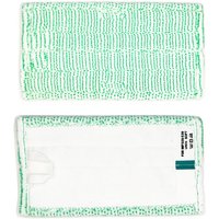 2 Stück Microfaser BodenTücher für Folletto SP600 / SP600S Staubsauger - Speziell für Hartböden & Parkett - Weich & Kratzfrei - Inkl. Halterung (Grün) von DPZO