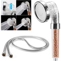 2 m flexibler Duschschlauch, Anti-Kalk, 3 Wassersparmodi mit Mineralfilterung von DPZO