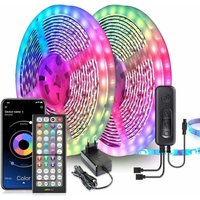 20 m ultralanger LED-Lichtstreifen, 5050 RGB-LEDs, gesteuert per Fernbedienung und App, Synchronisierung mit Musikrhythmus, LED-Band für 20 m ultralanger LED-Lichtstreifen, 5050 RGB-LEDs, gesteuert per Fernbedienung und App, Synchronisierung mit Musikrhythmus, LED-Band für von DPZO