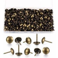 200 Stück Polsternägel, dekorative Polsternägel, Polsternägel, antike Messing-Möbelnägel mit Kunststoffbox für Sessel, Sofa, Möbel, Holzobjekte – 11 200 Stück Polsternägel, dekorative Polsternägel, Polsternägel, antike Messing-Möbelnägel mit Kunststoffbox für Sessel, Sofa, Möbel, Holzobjekte – 11 von DPZO