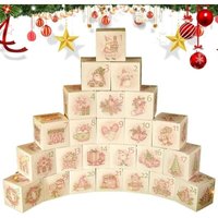 24 Stück Weihnachts-Adventsboxen, Weihnachts-Countdown-Boxen – Weihnachtsparty-Leckerli-Box, leerer Weihnachts-Adventskalender 2024, 24 Stück Weihnachts-Adventsboxen, Weihnachts-Countdown-Boxen – Weihnachtsparty-Leckerli-Box, leerer Weihnachts-Adventskalender 2024, von DPZO