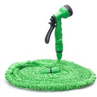 25 Fuß ausziehbarer Gartenschlauch – flexibler und leichter Wasserschlauch, Sprühdüse mit 7 Funktionen, dreilagiger Latexkern und extra starker von DPZO