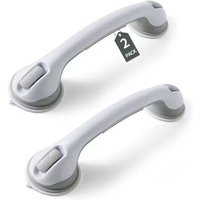 2er-Pack Haltegriffe für die Dusche im Badezimmer, 40 cm robuster Saugnapf-Duschgriff, abnehmbare wasserdichte Badewannenhandläufe in Grauweiß für 2er-Pack Haltegriffe für die Dusche im Badezimmer, 40 cm robuster Saugnapf-Duschgriff, abnehmbare wasserdichte Badewannenhandläufe in Grauweiß für von DPZO