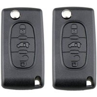 2er Set Schlüsselgehäuse CE0536 für Peugeot Partner 107 207 307 407 208 308, Citroën C2 C3 C4 C5 Berlingo Picasso, Peugeot Partner Schlüsselgehäuse, 2er Set Schlüsselgehäuse CE0536 für Peugeot Partner 107 207 307 407 208 308, Citroën C2 C3 C4 C5 Berlingo Picasso, Peugeot Partner Schlüsselgehäuse, von DPZO