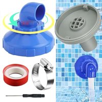 360° Drehbare Pool Einlassdüse - Verstellbare Wasserstrahldüse, 32mm für Intex/Bestway Pools - Mit Schlauchanschluss für bessere Zirkulation 360° Drehbare Pool Einlassdüse - Verstellbare Wasserstrahldüse, 32mm für Intex/Bestway Pools - Mit Schlauchanschluss für bessere Zirkulation von DPZO