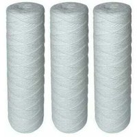 3er-Pack Wickelfilterpatronen für Wasserfilter – Filtert Sedimente bis zu einer Größe von 25 Mikron – Universelle Standardgröße 10 Zoll – 3er-Pack Wickelfilterpatronen für Wasserfilter – Filtert Sedimente bis zu einer Größe von 25 Mikron – Universelle Standardgröße 10 Zoll – von DPZO
