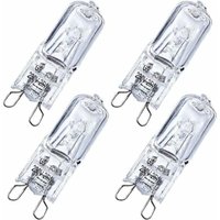 4 Stück G9 25W Halogen-Backofenlampen, Warmweiß, dimmbar, 230V 2700K, Hitzebeständigkeit 300°C, geeignet für Backofenlampen, Mikrowellenherde, von DPZO