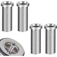 4 Stück Spülkorbschrauben 35 mm Edelstahl Hohlschrauben Abflussschrauben für Spülkorbschrauben Befestigungszubehör für Küchenspüle (Silber)-INHHUB von DPZO