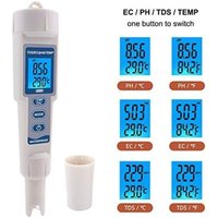 4-in-1-Wasserqualitätstester mit EC/TDS/PH/TEMP, wasserdicht, für Trinkwasserpools von DPZO