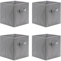 4-tlg. Faltbare Aufbewahrungsbox aus Stoff - Organizer für Spielzeug & Kleidung - Klappbarer Schubladen-Ersatz für Schrank und Regal (BPA-Frei & 4-tlg. Faltbare Aufbewahrungsbox aus Stoff - Organizer für Spielzeug & Kleidung - Klappbarer Schubladen-Ersatz für Schrank und Regal (BPA-Frei & von DPZO