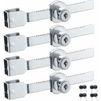 4er-Pack Schlösser für Glasschiebetüren mit Chrom-Finish, gleichschließend, klein, GU.B/bon thsinde--INHHUB 4er-Pack Schlösser für Glasschiebetüren mit Chrom-Finish, gleichschließend, klein, GU.B/bon thsinde--INHHUB von DPZO