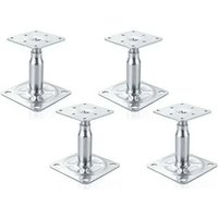 4er-Pack verzinkte Pfostenhalterungen, verstellbar, 100–150 mm, robuste Dachstütze für den Bau 4er-Pack verzinkte Pfostenhalterungen, verstellbar, 100–150 mm, robuste Dachstütze für den Bau von DPZO