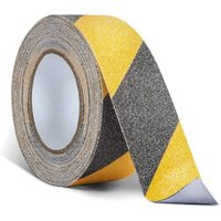 5 cm x 10 m Anti-Rutsch-Sicherheitsband für Treppen, hohe Traktion, schwarz/gelber Klebstoff 5 cm x 10 m Anti-Rutsch-Sicherheitsband für Treppen, hohe Traktion, schwarz/gelber Klebstoff von DPZO
