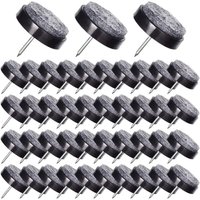 50 Stück 24 mm Nagel-auf Stuhlgleiter – Filzgleiter für Möbelbeine – Schwarz – INHHUB 50 Stück 24 mm Nagel-auf Stuhlgleiter – Filzgleiter für Möbelbeine – Schwarz – INHHUB von DPZO