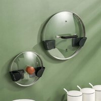 6 Paar Topfdeckel-Organizer-Regale, stanzfreie Wandmontage von DPZO