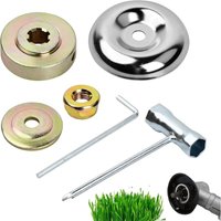 【6-teilig, Universell】Mähermutter-Set für Rasenmäher & Trimmer – Robustes Metall-Flachmutter Kit für Mähbürsten, Freischneider und Gartenwerkzeuge – von DPZO