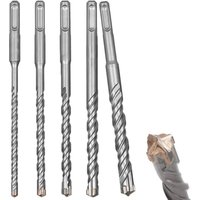 6-teiliges Betonbohrer-Set, 6-16 mm x 160 mm, Metallbohrer-Set für Fliesen und Mauerwerk 6-teiliges Betonbohrer-Set, 6-16 mm x 160 mm, Metallbohrer-Set für Fliesen und Mauerwerk von DPZO