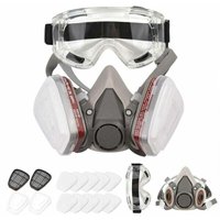6200 Wiederverwendbare Halbmaske, Atemschutzmaske, Gasmaske mit Filterkartuschen und Pads von DPZO