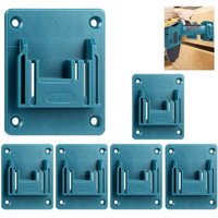 6er-Pack Werkzeughalter zur Wandmontage für Makita 18-V-Elektrowerkzeuge, Werkstatt-Aufbewahrungswerkzeuge (blau) von DPZO