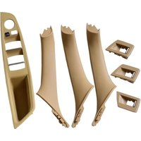 7-teilige Türgriffsatz Innentürgriffe Linkslenker (LHD) für BMW 5er F10 F11 520d - Innenraum Türgriff Set Kompatibel mit 6 Series - Beige von DPZO