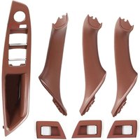 7-teilige Türgriffsatz Innentürgriffe Linkslenker (LHD) für BMW 5er F10 F11 520d - Innenraum Türgriff Set Kompatibel mit 6 Series -Rotwein von DPZO